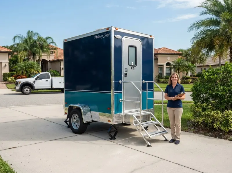 Luxury Restroom Trailer Rental in Sun City Center, FL